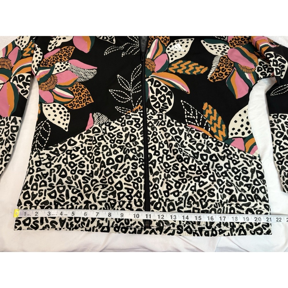 Adidas Women's Farm Rio Windbreaker Blokette Gorpcore Streetwear Large Floral - Picture 7 of 12